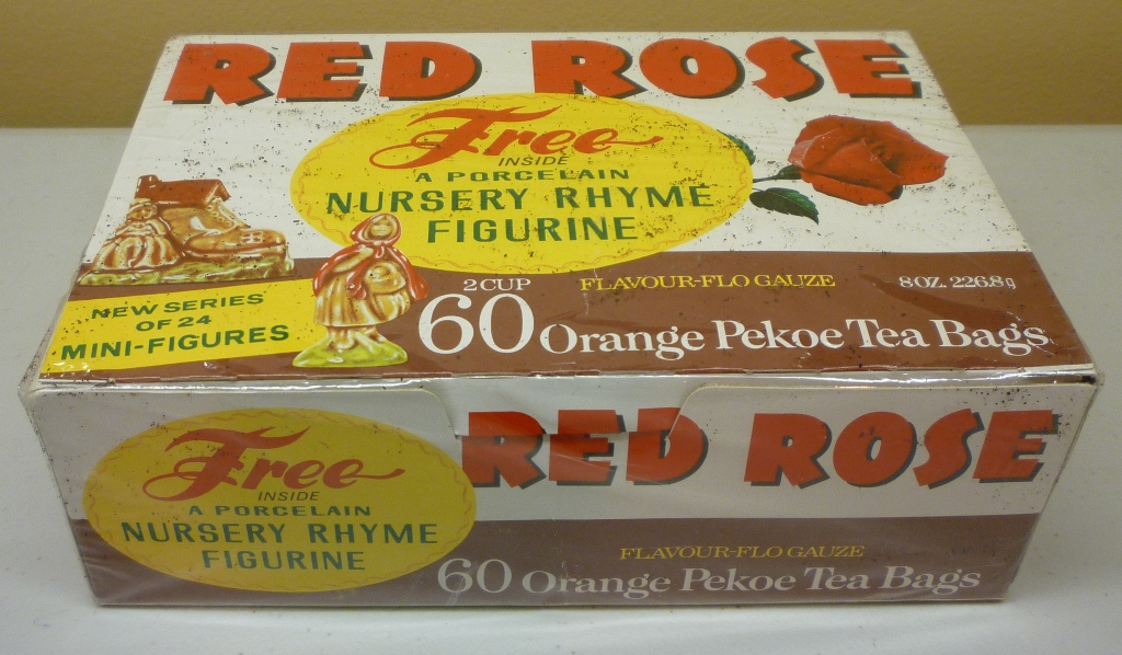 Original 1960's Canadian Red Rose Tea Nursery Rhyme Figurines Unopened
