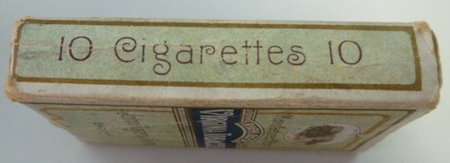 Original 1920's John Player's & Sons Empty 10 Cigarettes Package