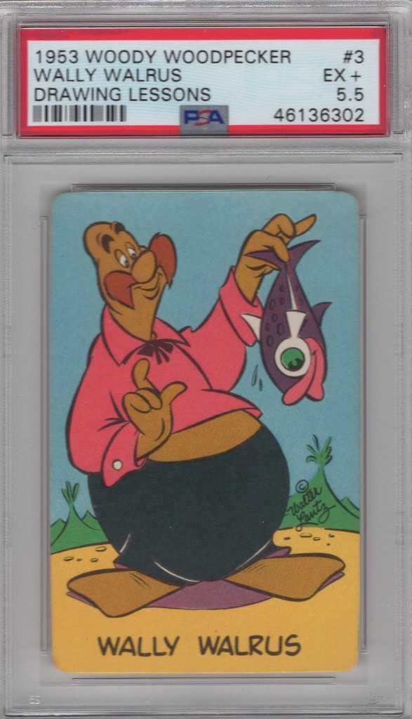 1953 Woody Woodpecker Drawing Lessons #3 WALLY WALRUS Graded PSA